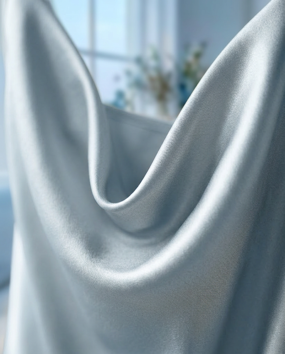L'Ensemble Satin Loune - Rose Pale - vue produit